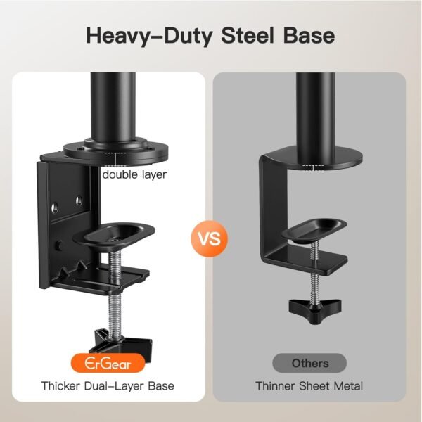 Dual Monitor Desk Mount for 13″–34″ Screens - Image 3