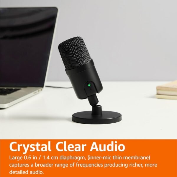 USB Condenser Microphone with Adjustable Stand for Streaming & Recording - Image 5