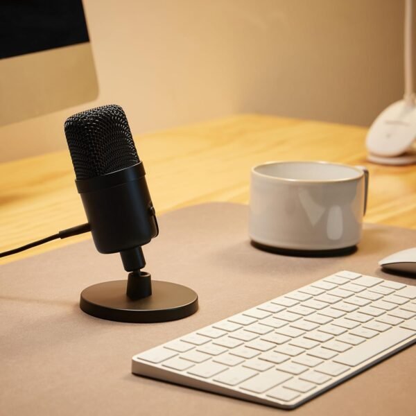 USB Condenser Microphone with Adjustable Stand for Streaming & Recording - Image 6