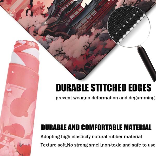 Japanese Large Gaming Mouse Pad, Non-Slip Waterproof Extended Desk Mat - Image 2