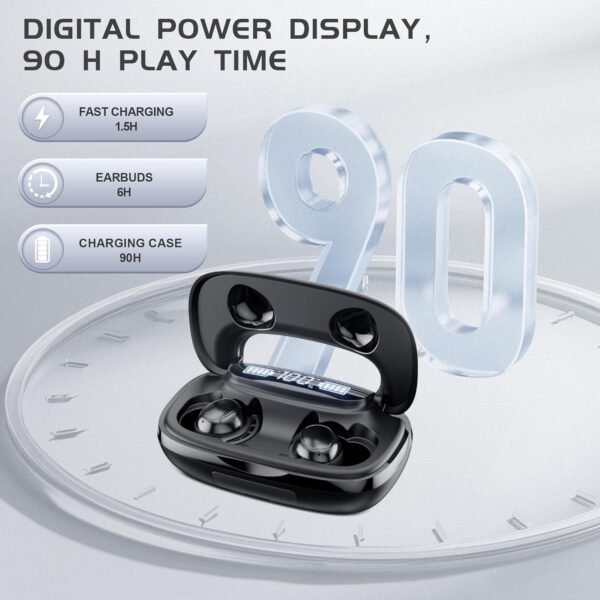 Wireless Gaming Earbuds with 20ms Low Latency & LED Display - Image 4