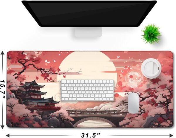 Japanese Large Gaming Mouse Pad, Non-Slip Waterproof Extended Desk Mat - Image 6