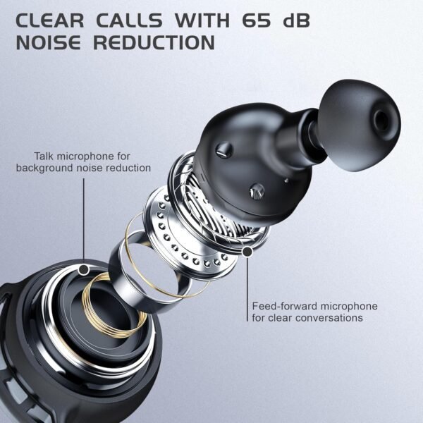 Wireless Gaming Earbuds with 20ms Low Latency & LED Display - Image 6