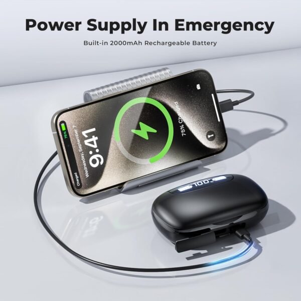 Wireless Gaming Earbuds with 20ms Low Latency & LED Display - Image 9
