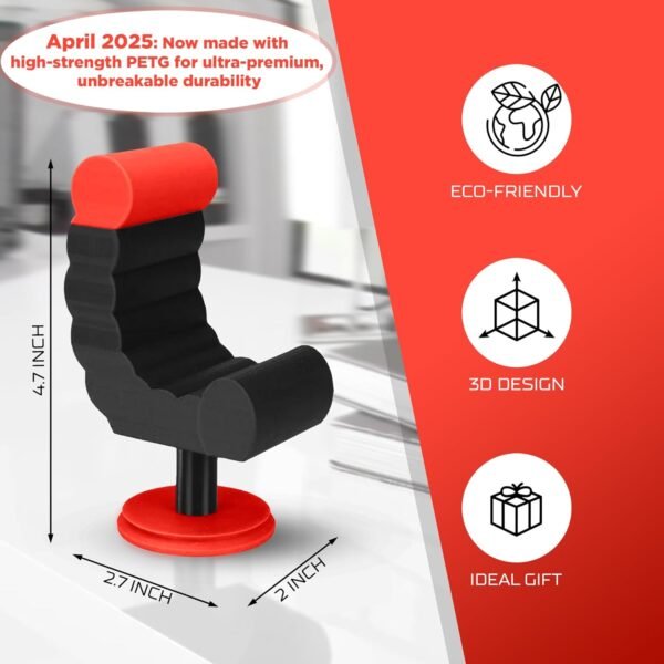 Gamer Chair Phone Stand – Fun Phone Holder for Smartphones & Kindles - Image 2
