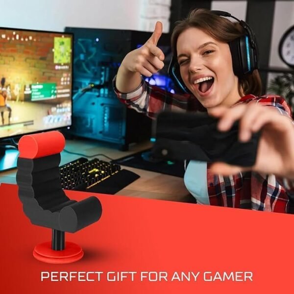 Gamer Chair Phone Stand – Fun Phone Holder for Smartphones & Kindles - Image 4